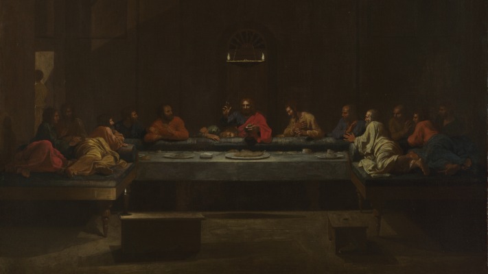 Nicolas Poussin - Seven Sacraments - Eucharist 1. Desktop wallpaper