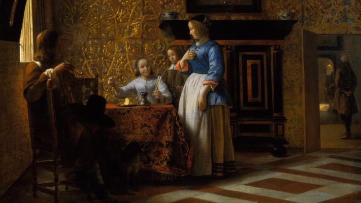 Pieter de Hooch. Desktop wallpaper