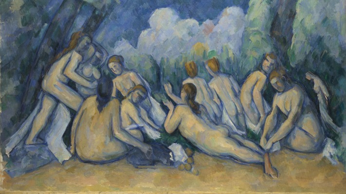 Paul Cezanne - The Bathers. Desktop wallpaper