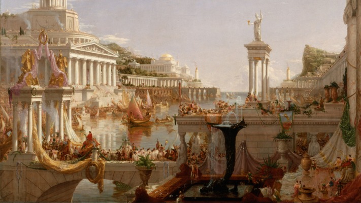 Thomas Cole - The Course of Empire. The Consummation. Desktop wallpaper