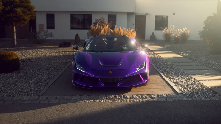 Ferrari F8 Spider Novitec N-Largo 2021. Desktop wallpaper