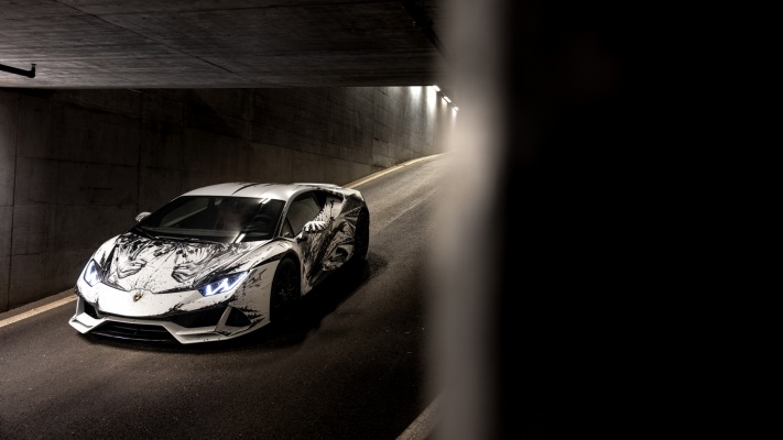 Lamborghini Huracán EVO Paolo Troilo 2021. Desktop wallpaper