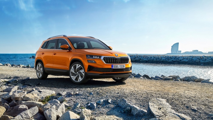 Skoda Karoq Style 2022. Desktop wallpaper