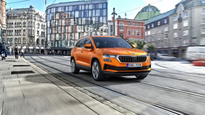 Skoda Karoq Style 2022. Desktop wallpaper