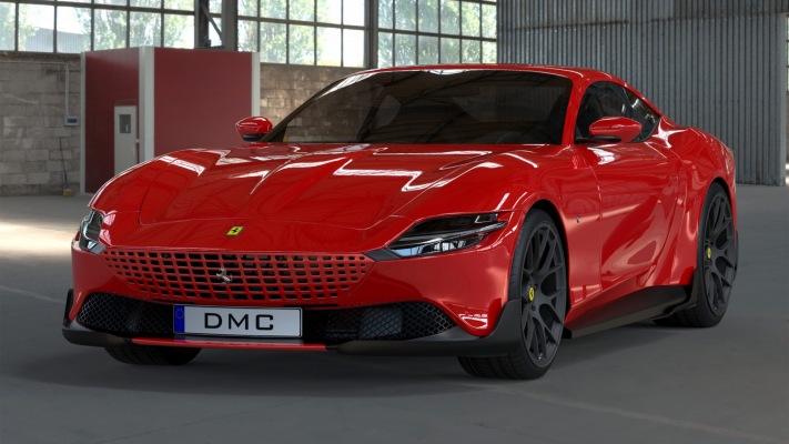Ferrari Roma Fuego DMC 2022. Desktop wallpaper