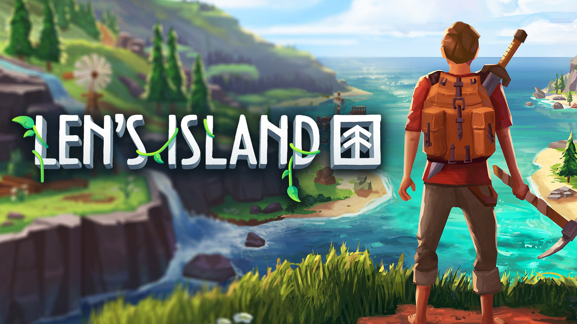 Len s island. Игра Lens Island. Len's Island карта. Игра про художника на острове. Family Island заставка.