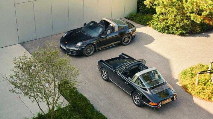 Porsche 911 Targa 4 GTS 50th Anniversary Edition 2022. Desktop wallpaper