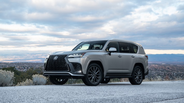 Lexus LX 600 F Sport USA Version 2021. Desktop wallpaper