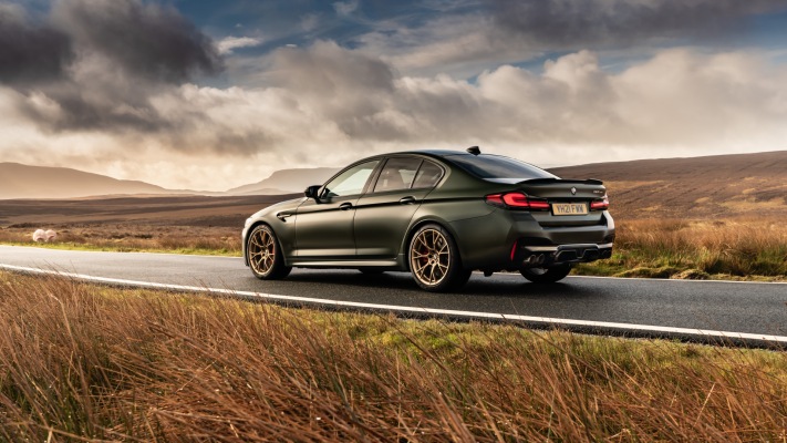 BMW M5 CS UK Version 2021. Desktop wallpaper