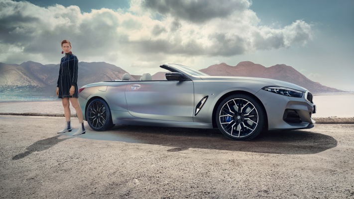 BMW M850i Cabriolet xDrive 2022. Desktop wallpaper