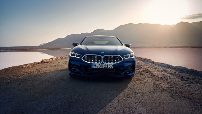 BMW M850i Gran Coupe xDrive 2022. Desktop wallpaper