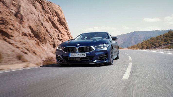 BMW M850i Gran Coupe xDrive 2022. Desktop wallpaper