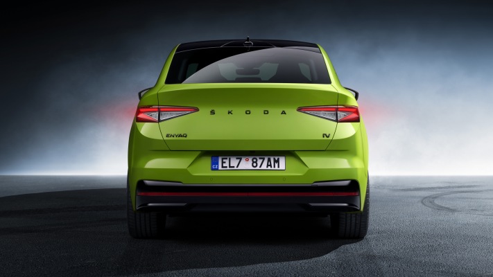 Skoda Enyaq Coupe RS iV 2022. Desktop wallpaper