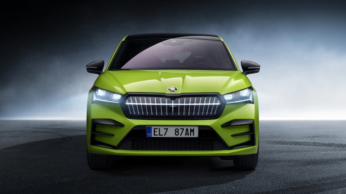 Skoda Enyaq Coupe RS iV 2022. Desktop wallpaper