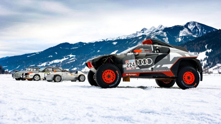 Audi RS Q e-tron GP Ice Race 2022. Desktop wallpaper