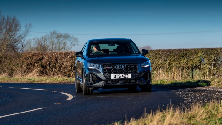 Audi SQ2 Black Edition UK Version 2022. Desktop wallpaper