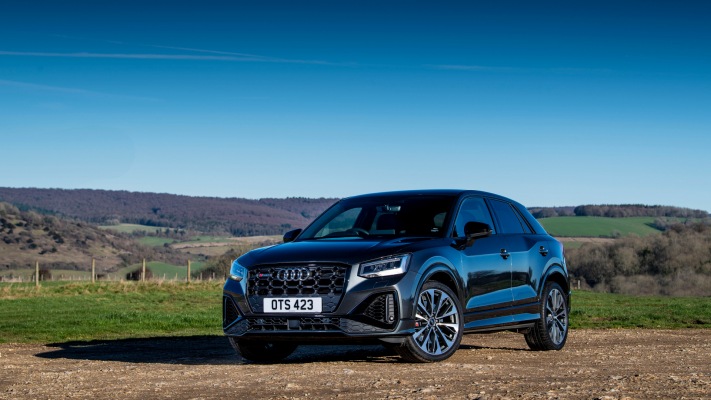 Audi SQ2 Black Edition UK Version 2022. Desktop wallpaper