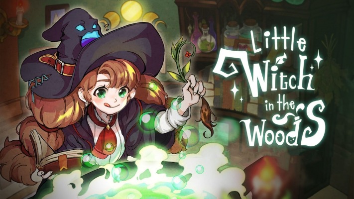 Little Witch in the Woods. Desktop wallpaper