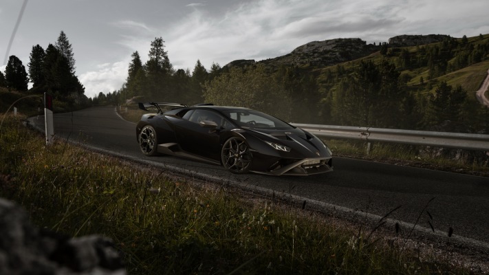 Lamborghini Huracán STO Novitec 2022. Desktop wallpaper