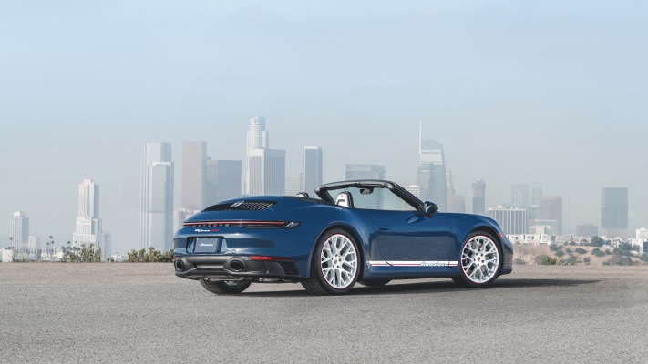 Porsche 911 Carrera GTS Cabriolet America Edition 2023. Desktop wallpaper