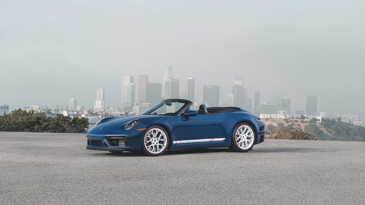 Porsche 911 Carrera GTS Cabriolet America Edition 2023. Desktop wallpaper