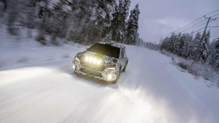 Skoda Fabia RS Rally2 2023. Desktop wallpaper