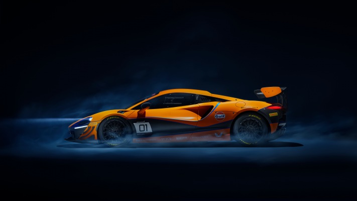 McLaren Artura Trophy Race Car 2023. Desktop wallpaper