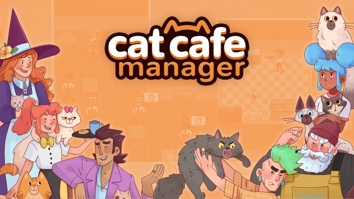 Cat Cafe Manager. Desktop wallpaper