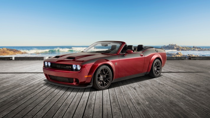 Dodge Challenger Convertible 2023. Desktop wallpaper