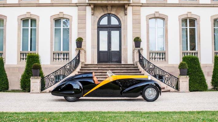 Bugatti Type 57 Roadster Grand Raid 1934. Desktop wallpaper