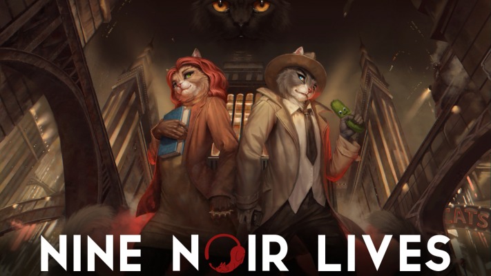 Nine Noir Lives. Desktop wallpaper