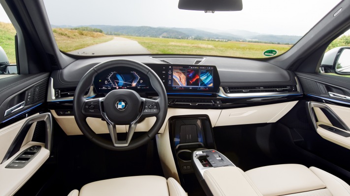 BMW X1 sDrive 18d 2023. Desktop wallpaper