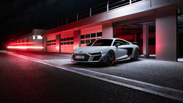 Audi R8 Coupe V10 GT RWD 2023. Desktop wallpaper