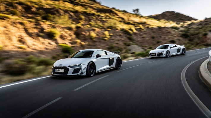 Audi R8 Coupe V10 GT RWD 2023. Desktop wallpaper