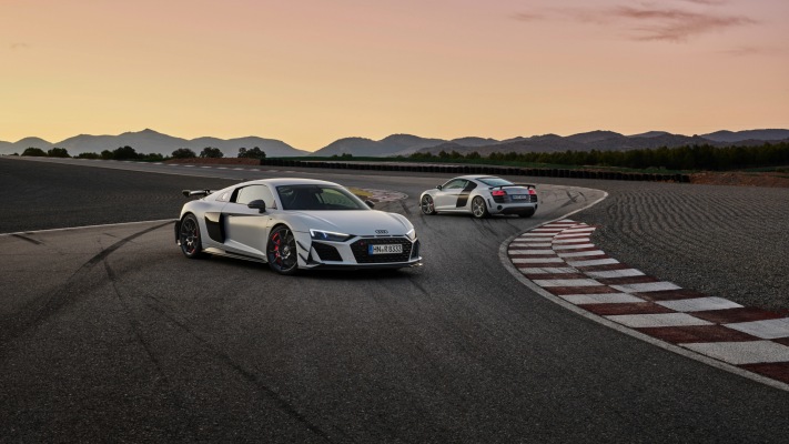 Audi R8 Coupe V10 GT RWD 2023. Desktop wallpaper