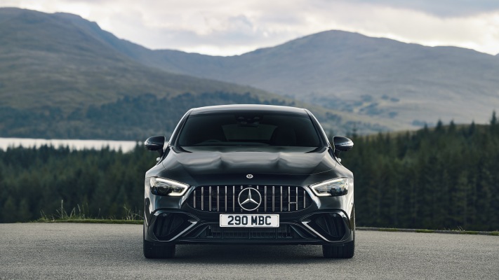 Mercedes-AMG GT 63 S E Performance 4-door UK Version 2023. Desktop wallpaper