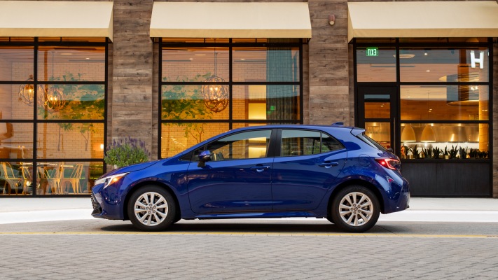 Toyota Corolla Hatchback SE USA Version 2023. Desktop wallpaper