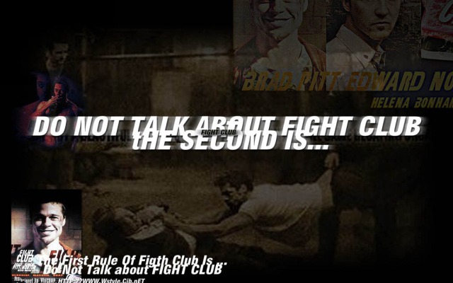 Fight Club. Desktop wallpaper