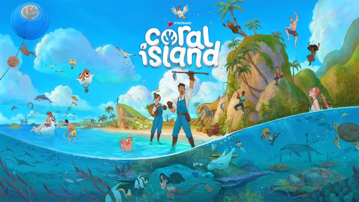 Coral Island. Desktop wallpaper