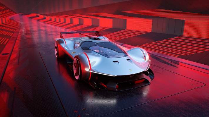 Ferrari Vision Gran Turismo Concept 2022. Desktop wallpaper