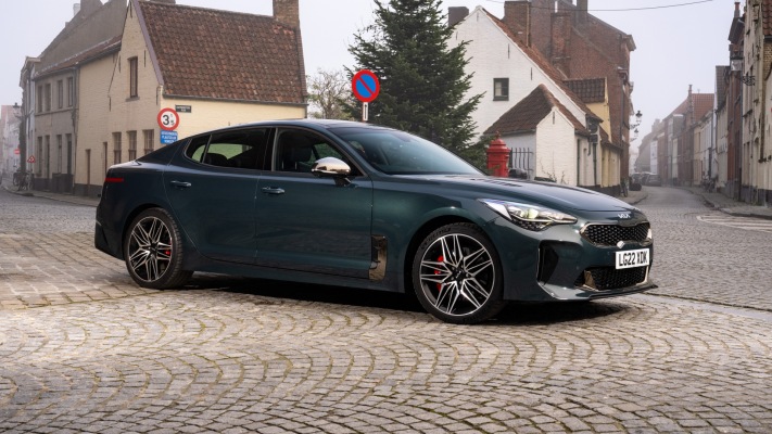 Kia Stinger GT UK Version 2022. Desktop wallpaper