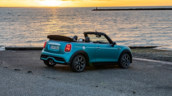 MINI Cooper S Convertible Seaside Edition 2023. Desktop wallpaper