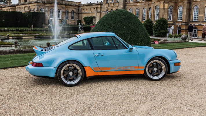 Porsche 911 Gulf Signature Edition Everrati 2021. Desktop wallpaper