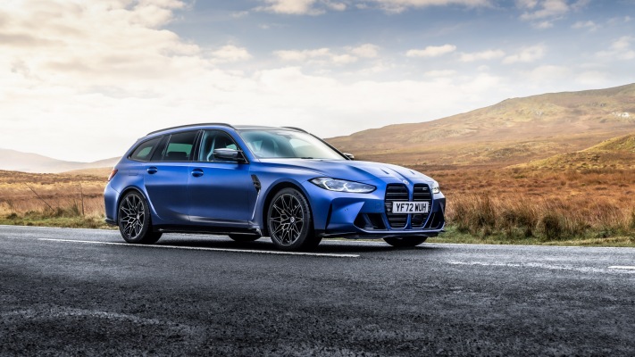 BMW M3 Competition Touring UK Version 2023. Desktop wallpaper