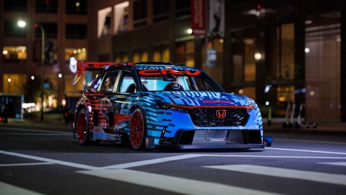 Honda CR-V Hybrid Racer HPD 2023. Desktop wallpaper