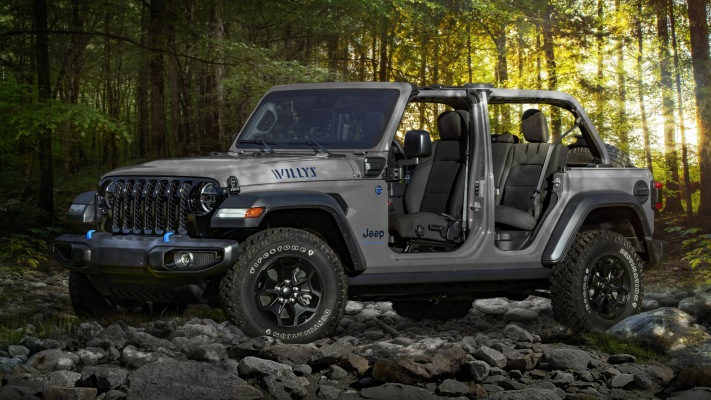 Jeep Wrangler 4xe Willys 2023. Desktop wallpaper