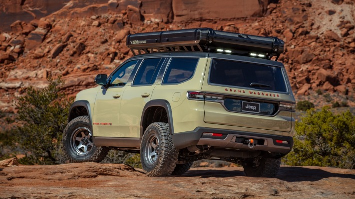 Jeep Grand Wagoneer Overland Concept 2023. Desktop wallpaper