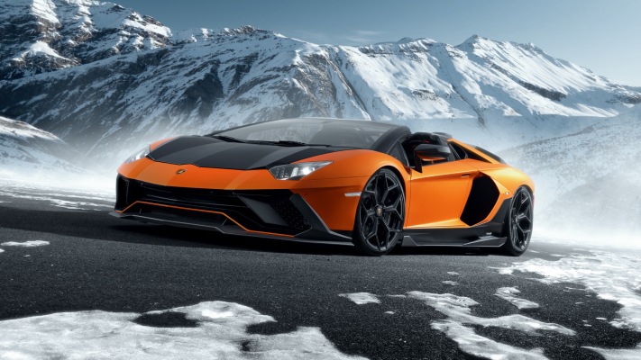 Lamborghini Aventador LP 780-4 Ultimae Roadster Novitec 2023. Desktop wallpaper