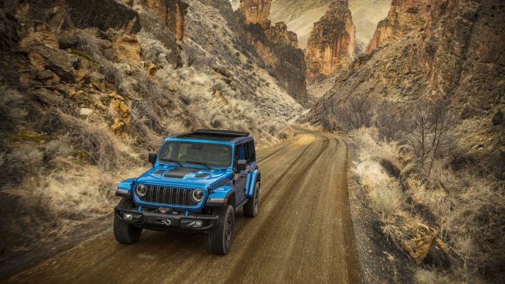 Jeep Wrangler Rubicon X 4xe 2024. Desktop wallpaper