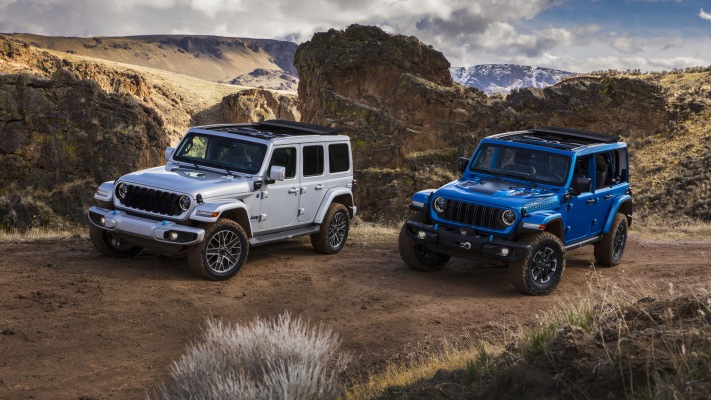 Jeep Wrangler Rubicon X 4xe 2024. Desktop wallpaper